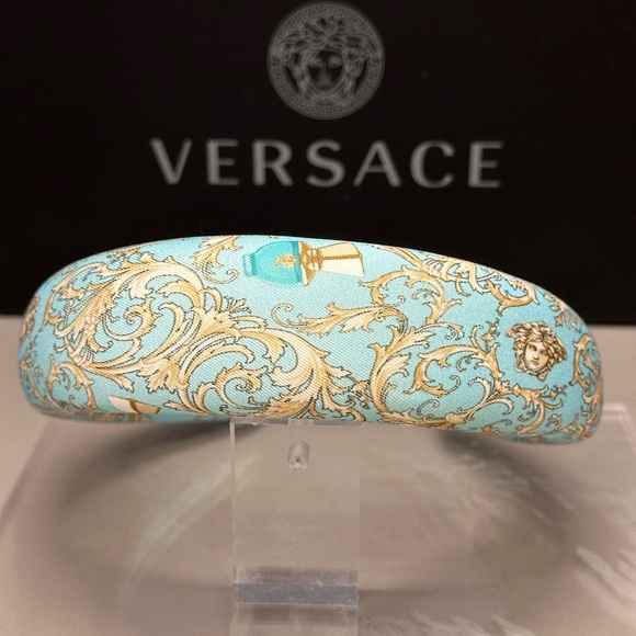 VERSACE DYLAN TURQUOISE HEADBAND NWT - Picture 5 of 10